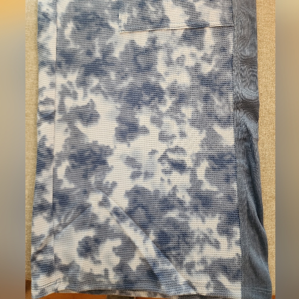 LOGO Life by Lori Goldstein Regular Waffle KnitWide Leg Pant Steel Blue Sz L NWT - Picture 4 of 4